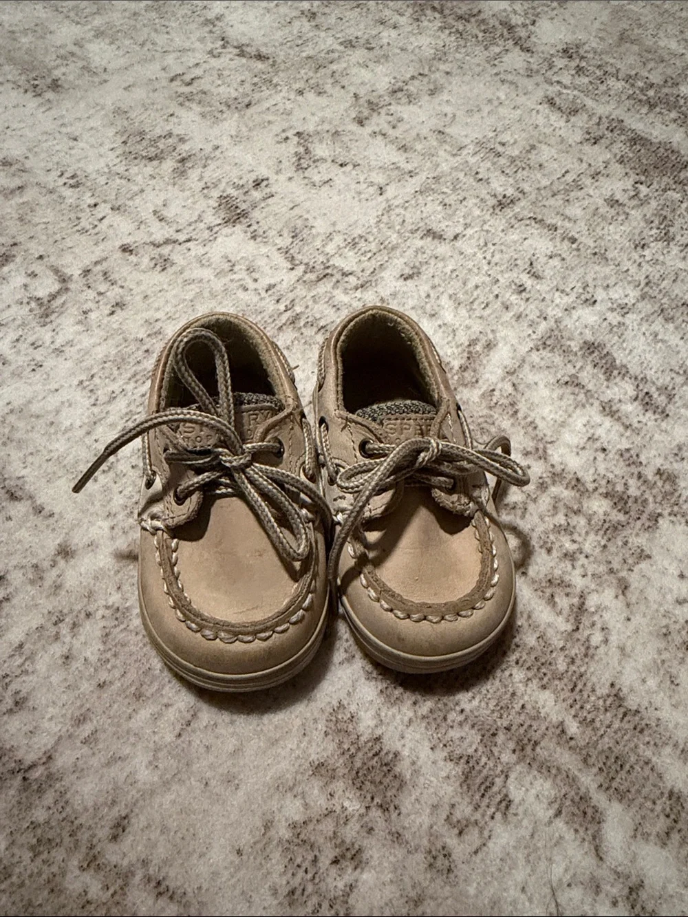 Sperry Kids Tan Moccasin Boat Shoes
